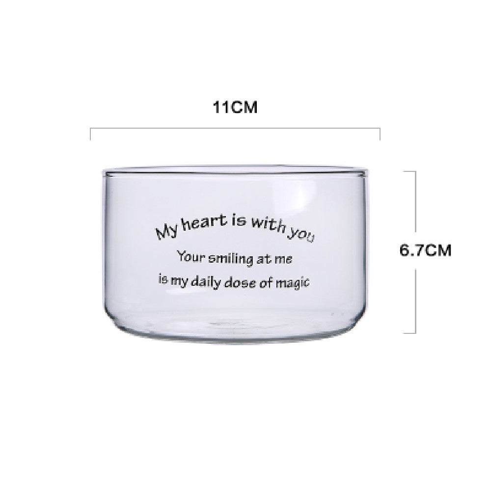 Transparent Stackable Glass Salad Bowl
