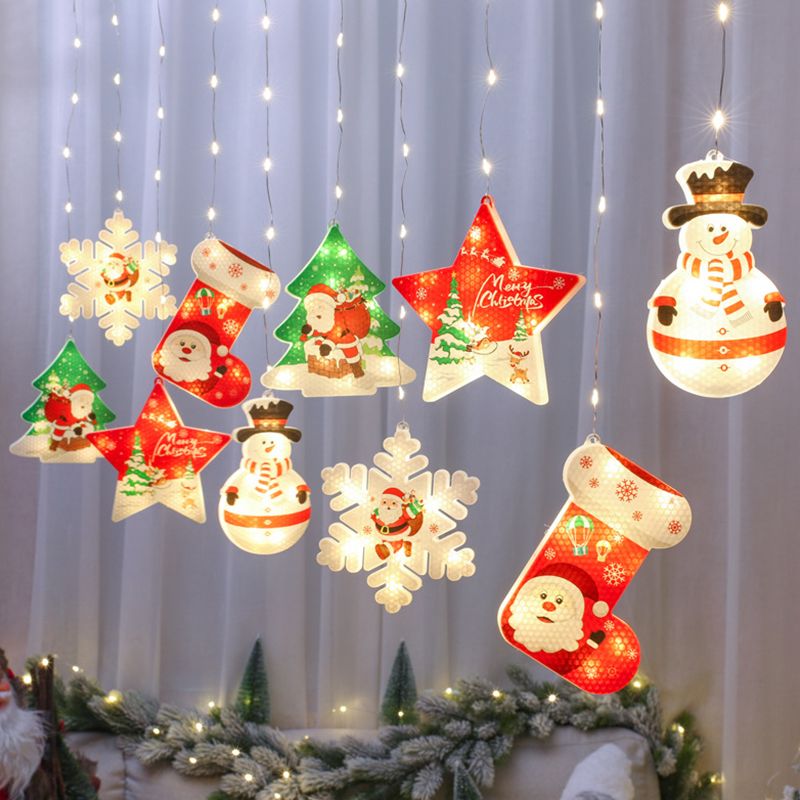Plastic Christmas Decorative Pendant String Light