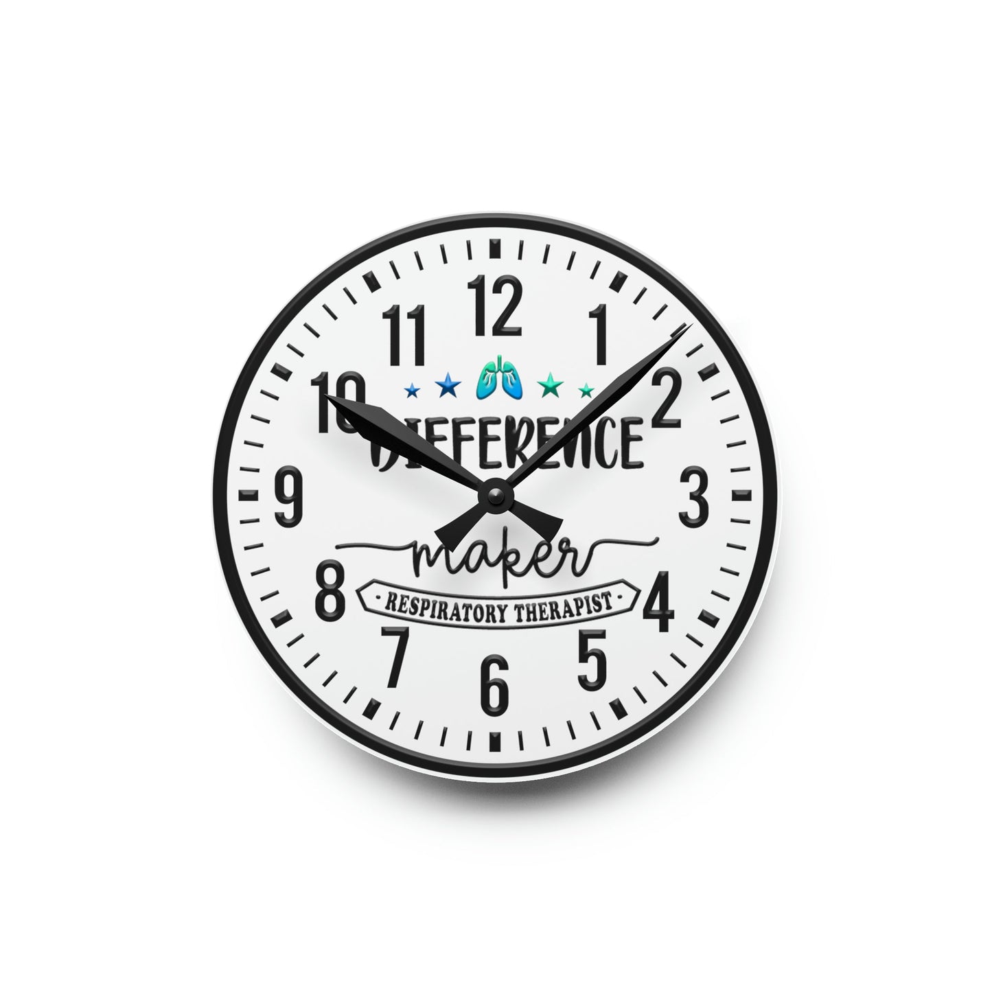 Respiratory Therapy Acrylic Wall Clock-TD Gift Solutions.com