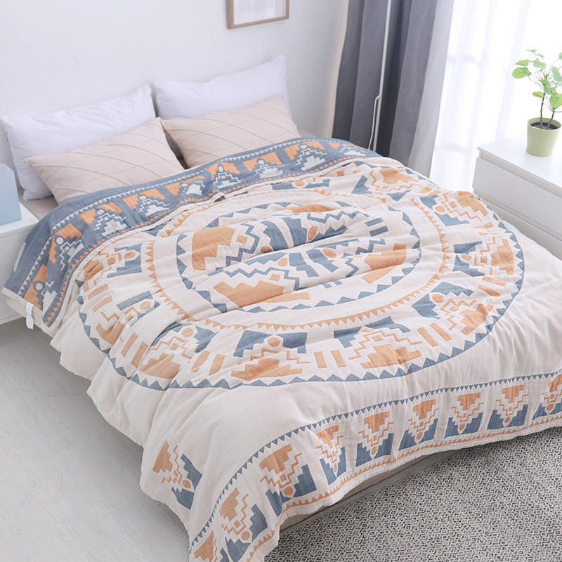 Nordic Style Cotton Towel Quilt Gauze Cotton Saor Style