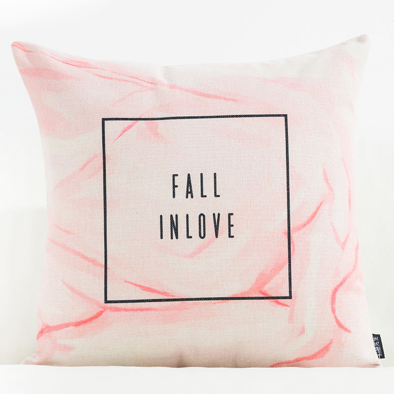 Nordic Office Cotton and Linen Pillowcase Saor Style