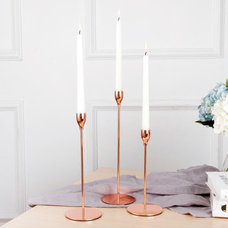 Simple Party Metal Candle Holders