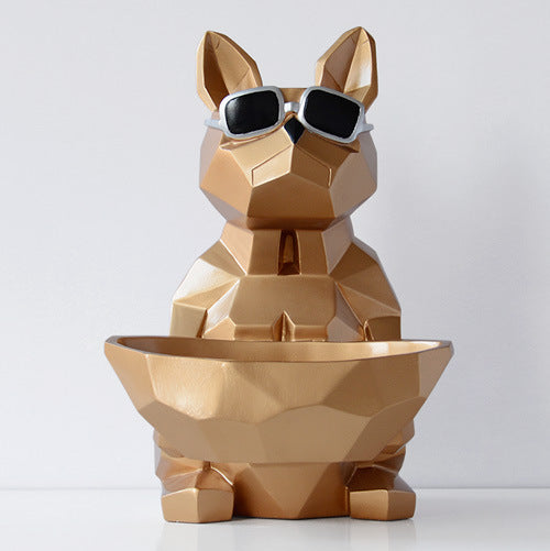 Geometric Glasses Dog Storage Box