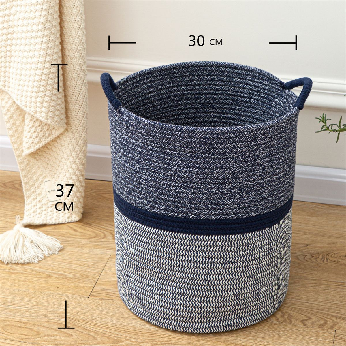 Cotton Dirty Clothes Storage Basket