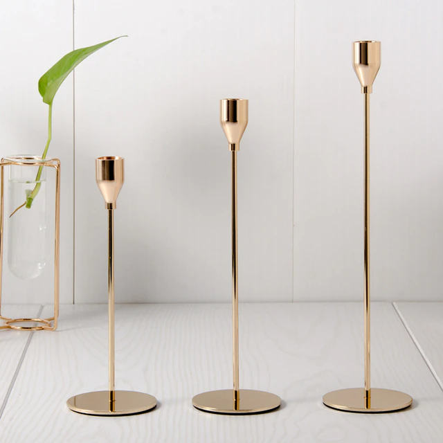 Simple Party Metal Candle Holders