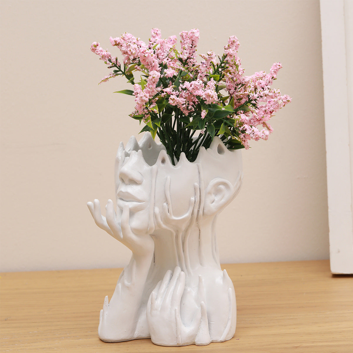 Resin New Goddess Head Flower Pot Garden Decoration Ornaments