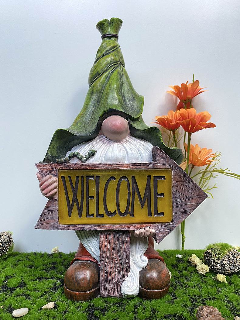 Outdoor Solar Garden Resin Ornaments For Garden