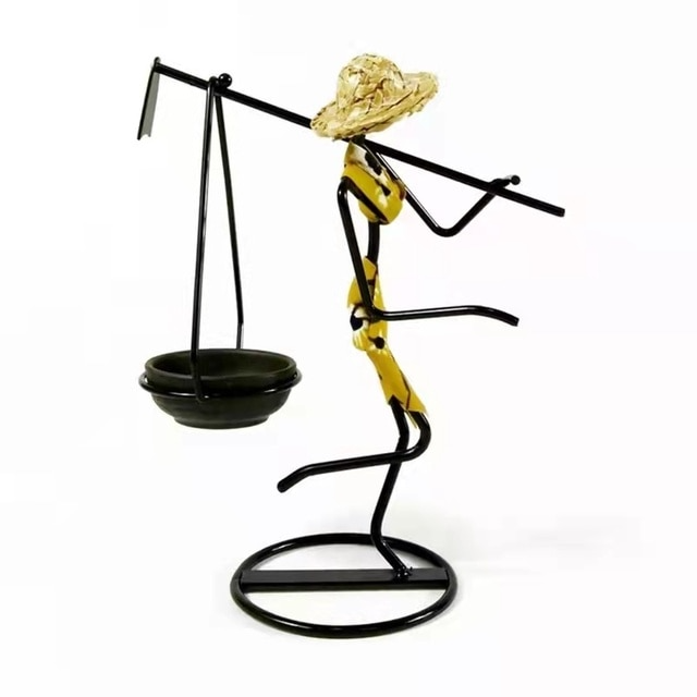 African Figurine Candle Holders Table Decor