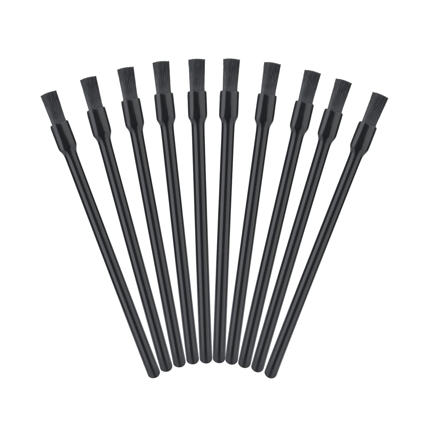 GCQQ 200PCS Disposable Lip Brushes, Long Lipstick Applicator, Lip Wands Makeup Beauty Tool Kits, PYO Cookie Paint Brush, Lip Brushes for Lipstick Brush, Nail, Painting (Black)