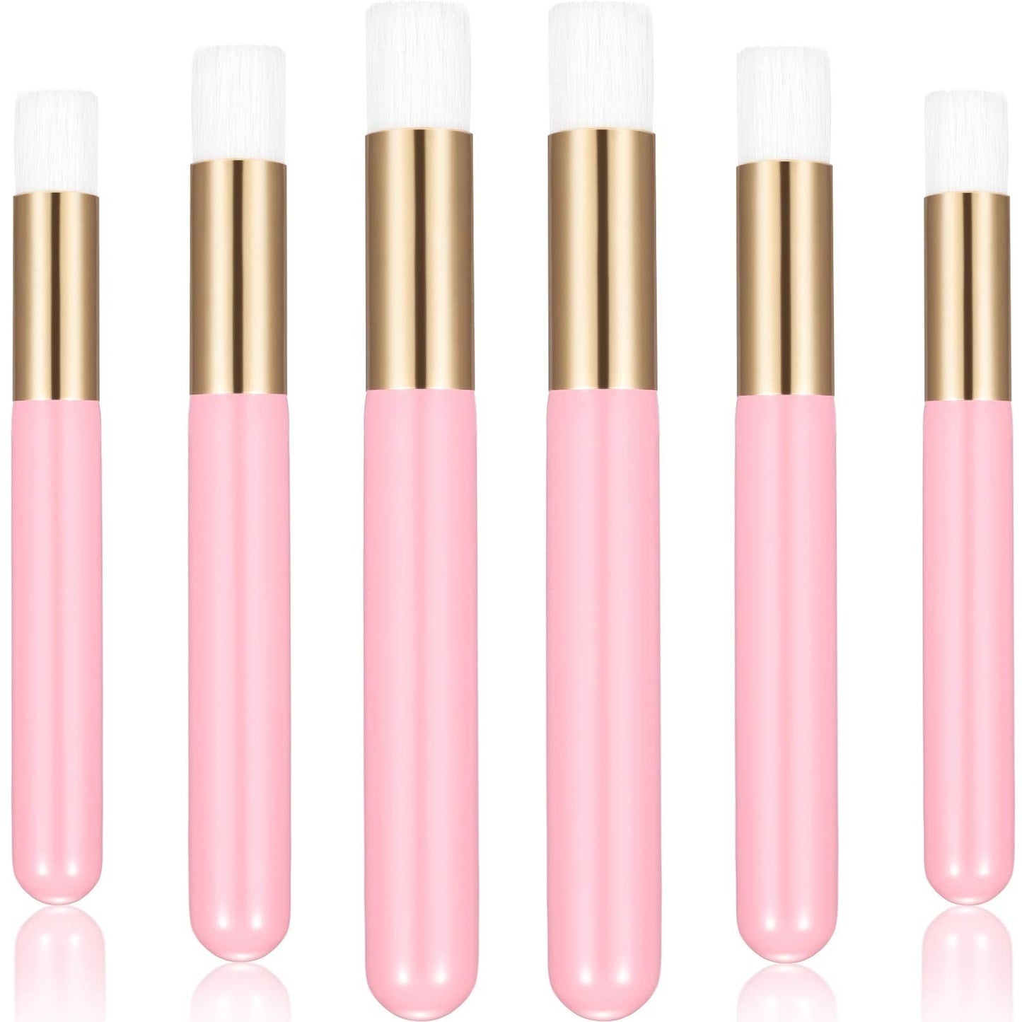 20 Pieces Lash Shampoo Brushes, Peel Off Blackhead Brush Remover Tool, Nose Pore Deep Cleaning Brush, Facial Cleansing Brushes, Eyelash Extensions Blackhead Brush Washing Brush Lash Cleanser (Pink)