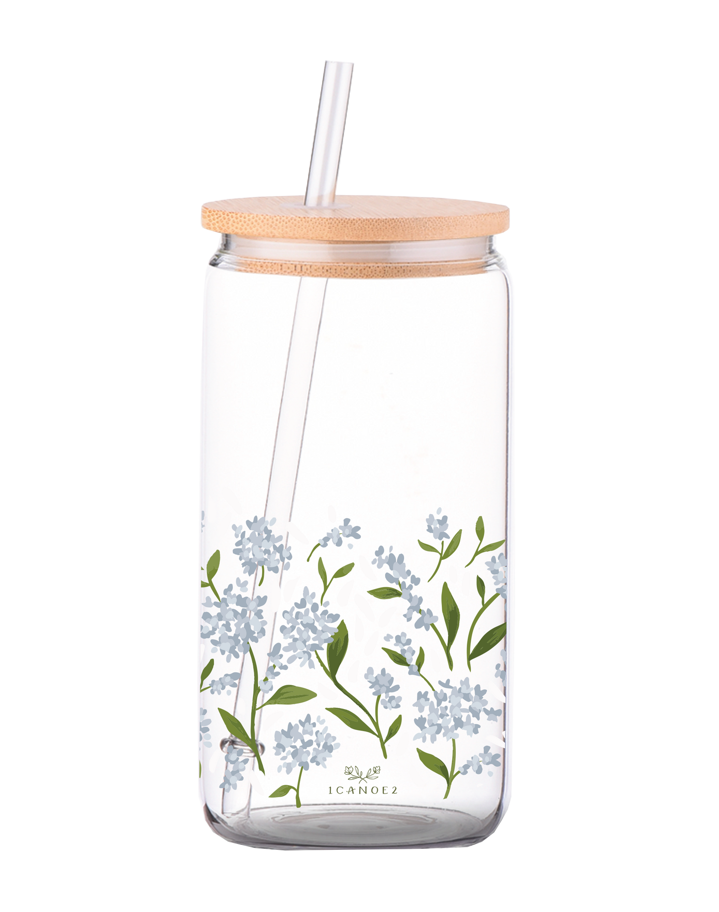 1canoe2 | One Canoe Two Paper Co. - Hydrangeas Glass Can