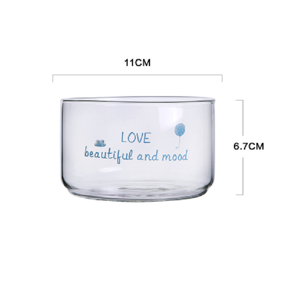 Transparent Stackable Glass Salad Bowl