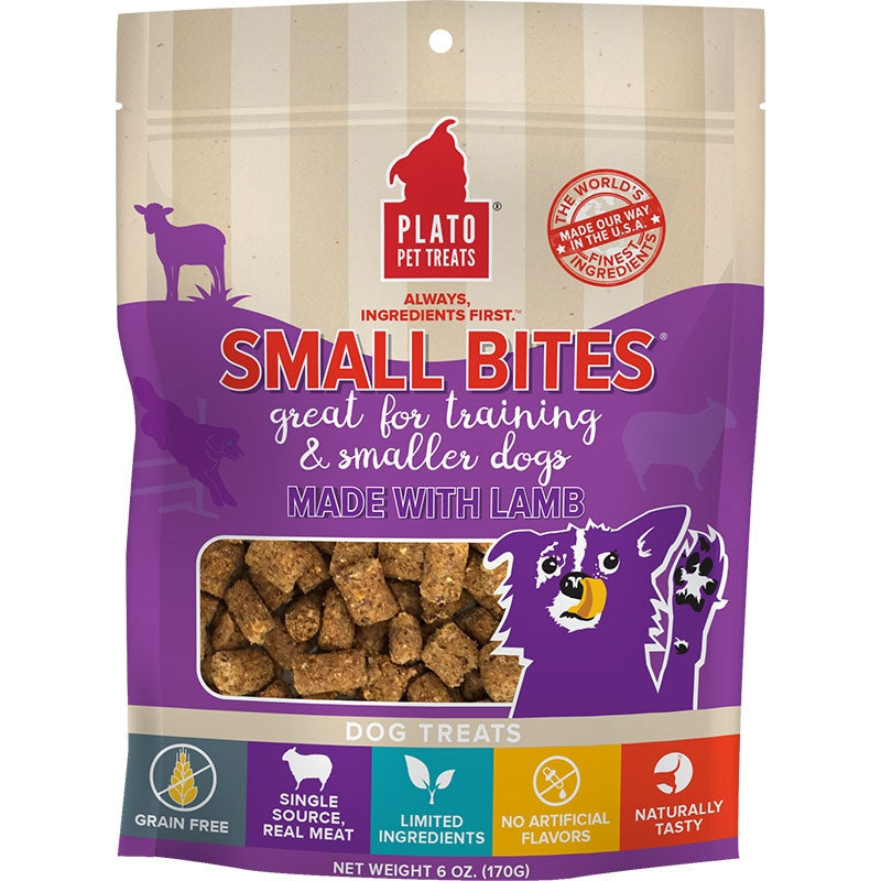 Plato Dog Small Bite Grain Free Lamb 6oz,
