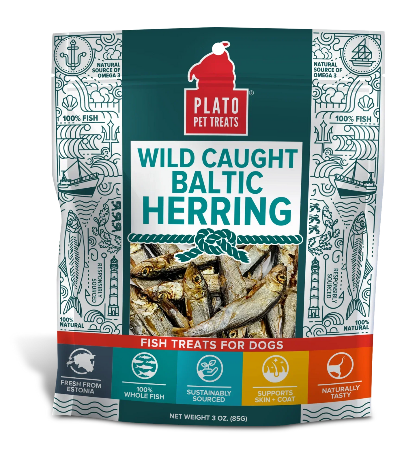 Plato Dog Baltic Herring 3 oz,