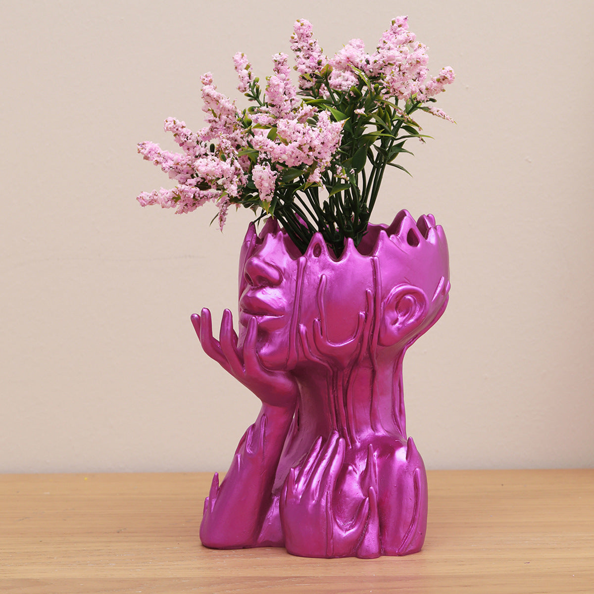 Resin New Goddess Head Flower Pot Garden Decoration Ornaments