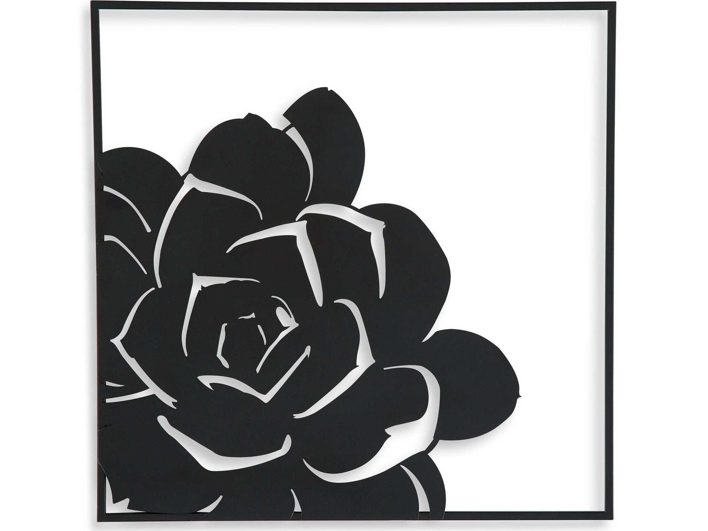 Ellyse Black Blossom Wall Decor