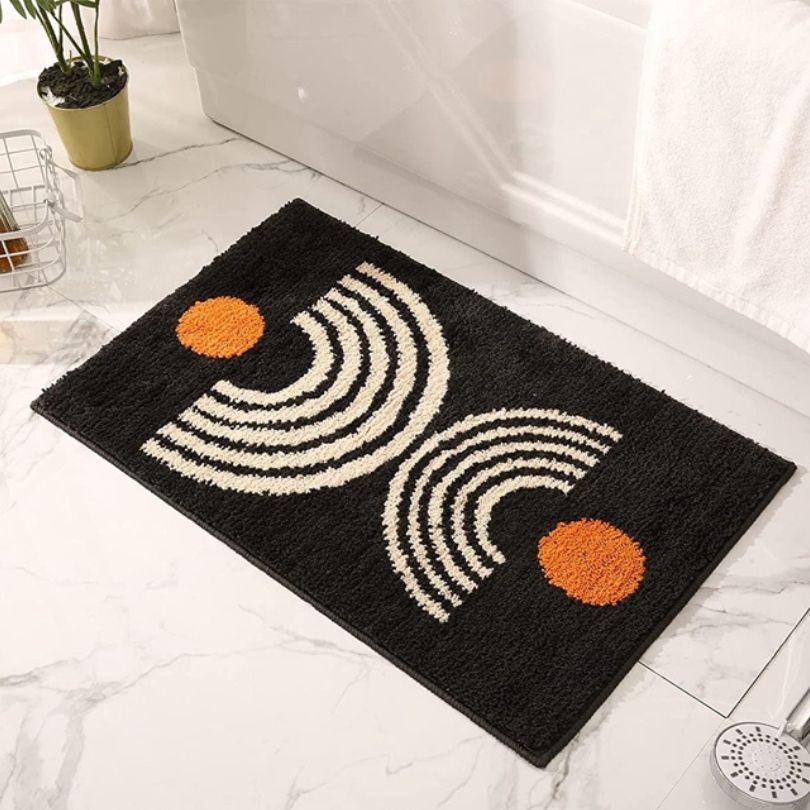 Boho Style Washable Non-slip Bath Tub Mat
