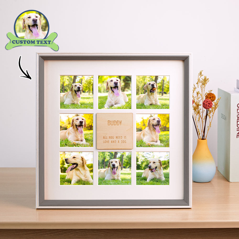 Custom Romantic Photo Frame Personalized Nine-square Picture Souvenir Album For Couples