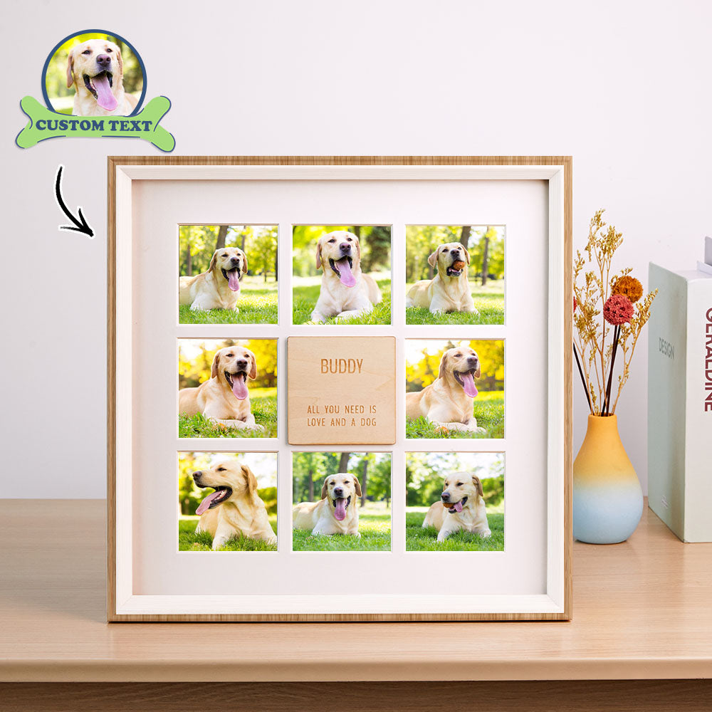 Custom Romantic Photo Frame Personalized Nine-square Picture Souvenir Album For Couples