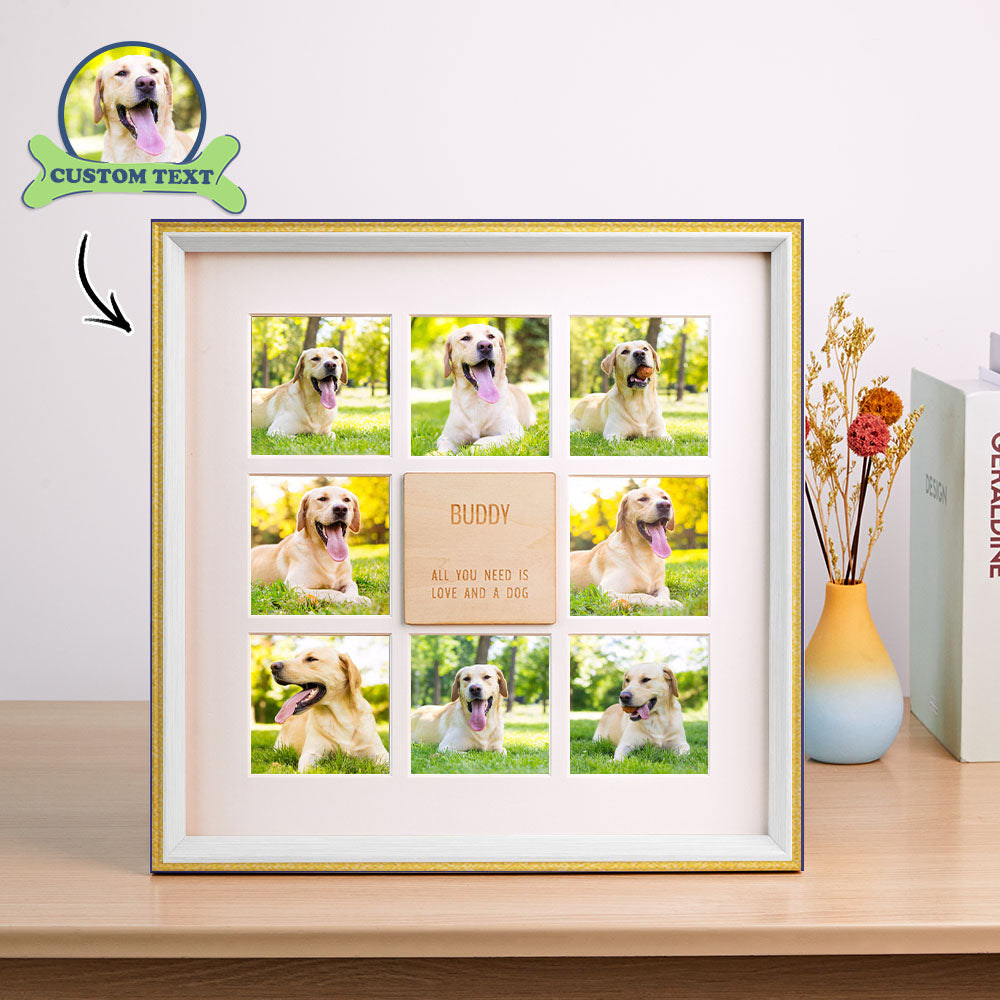 Custom Romantic Photo Frame Personalized Nine-square Picture Souvenir Album For Couples