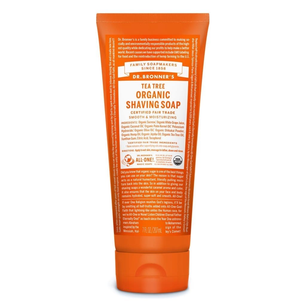 Dr. Bronner's Organic Shaving Soap - Tea Tree (207 mL)
