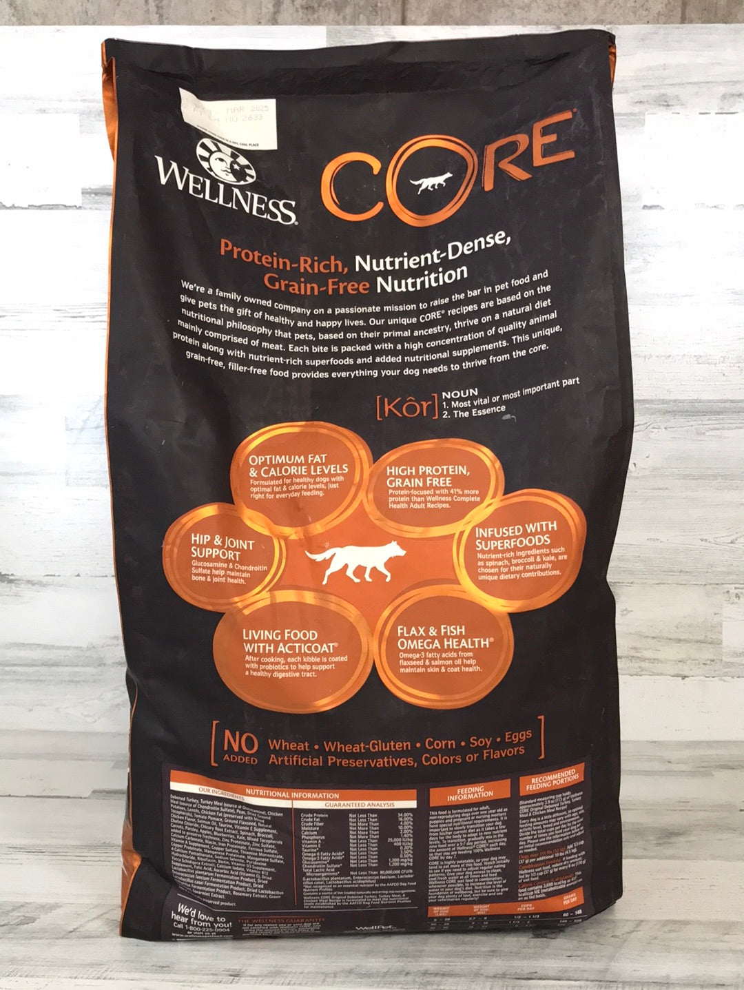 Wellness CORE Original Grain Free Dry Dog Food