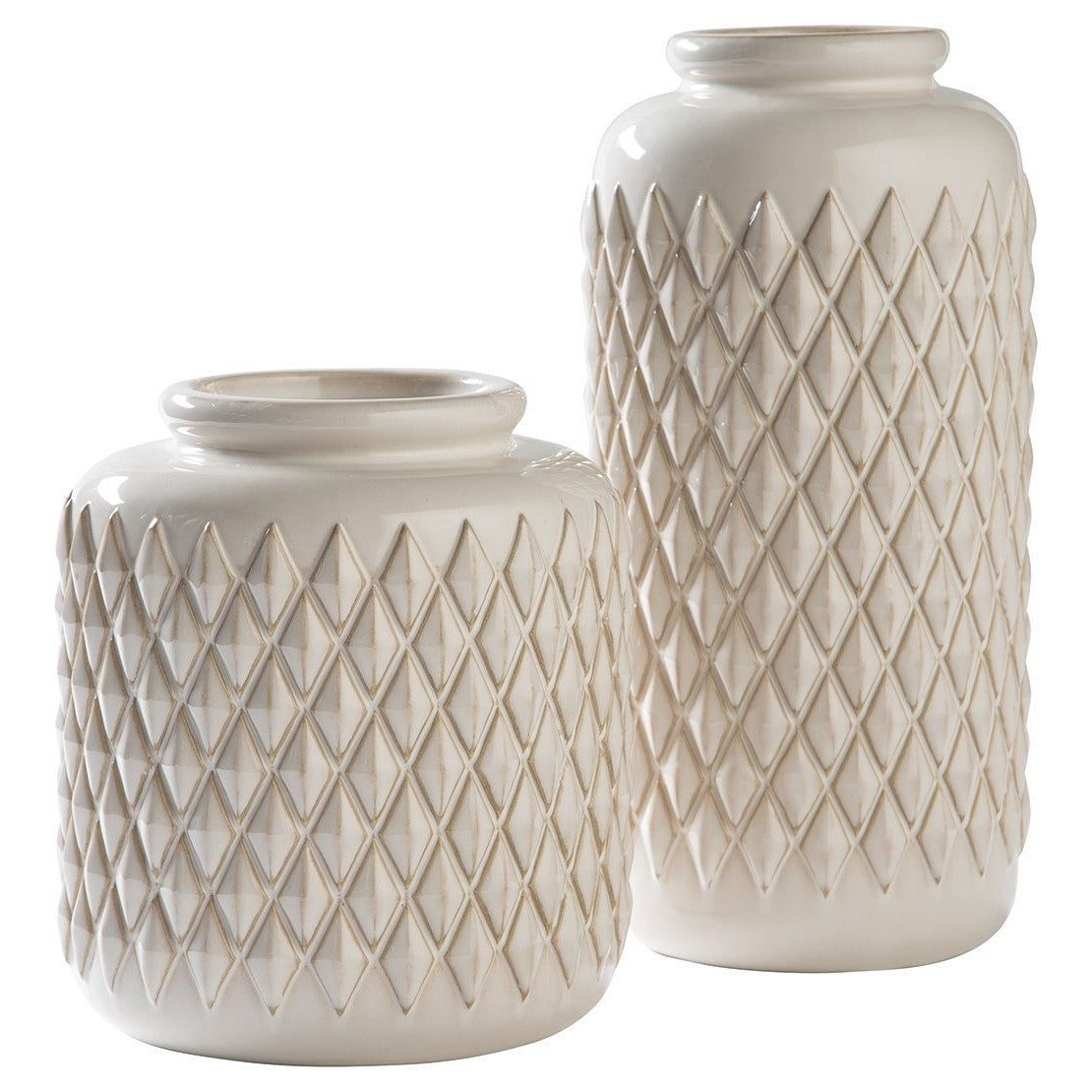 Edwinna - Cream - Vase Set (2/cn)