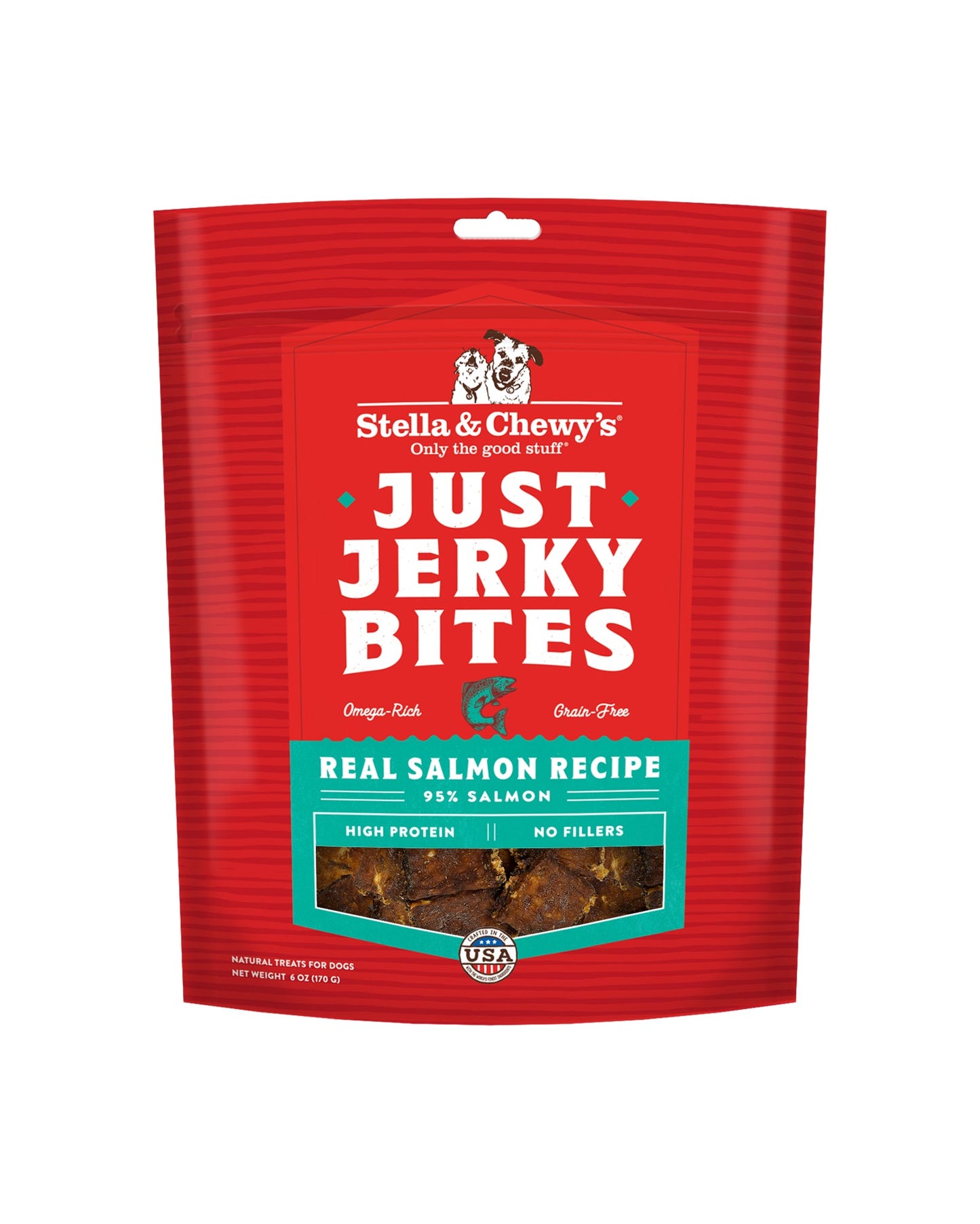 Salmon Just Jerky Bites Dog Treats