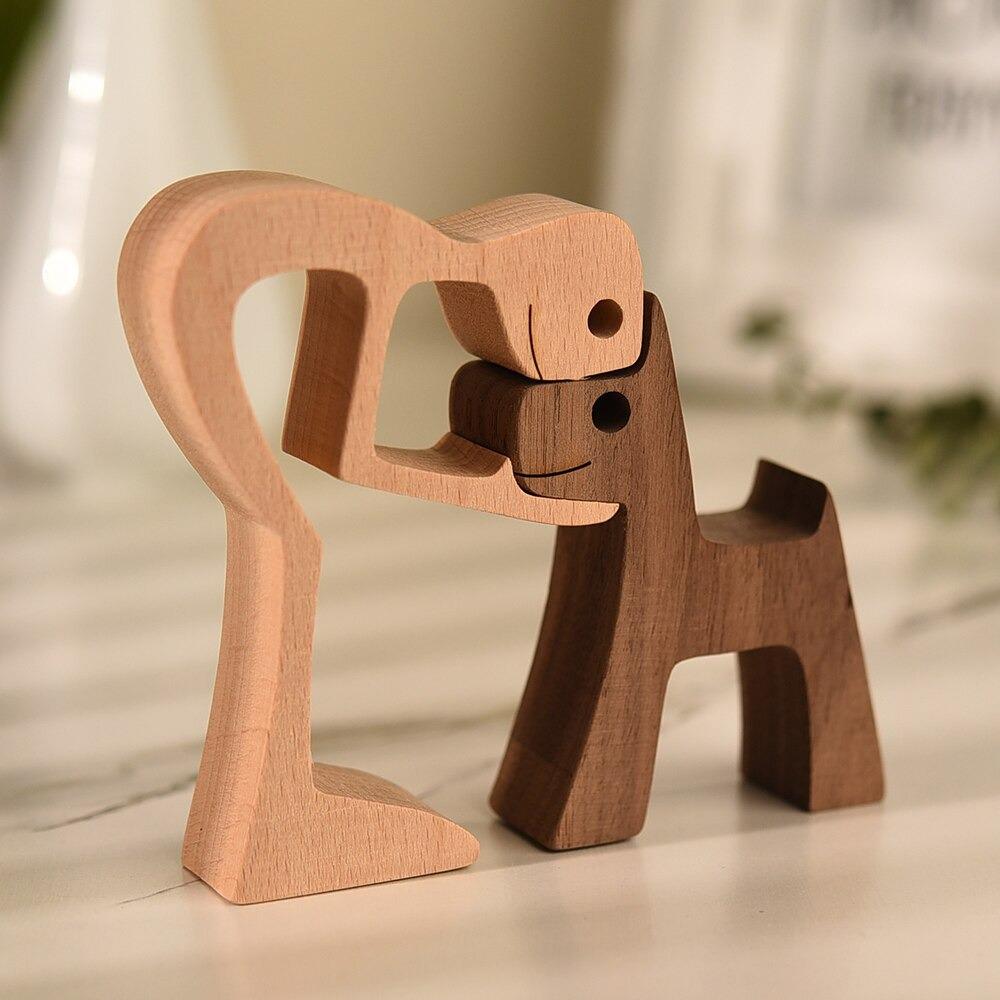 Wooden Puppy Home Decoration