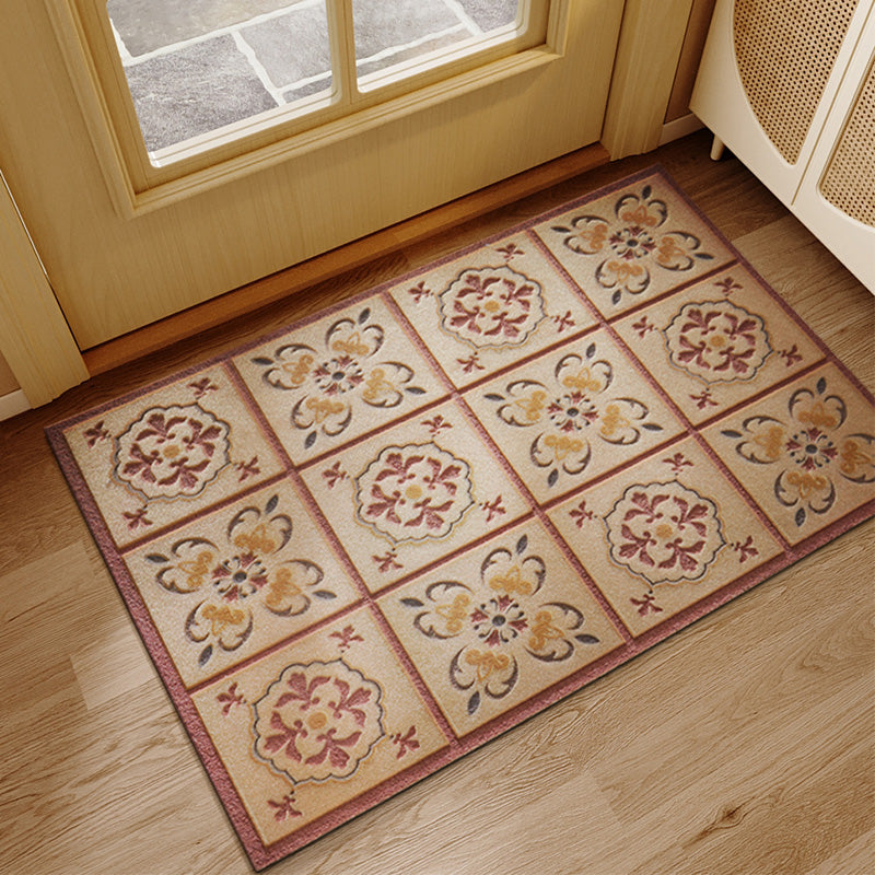 floral Front Door Rectangle Pattern Entrance doormat