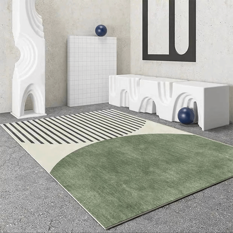 Rectangle Geometric Multipurpose Area Rug