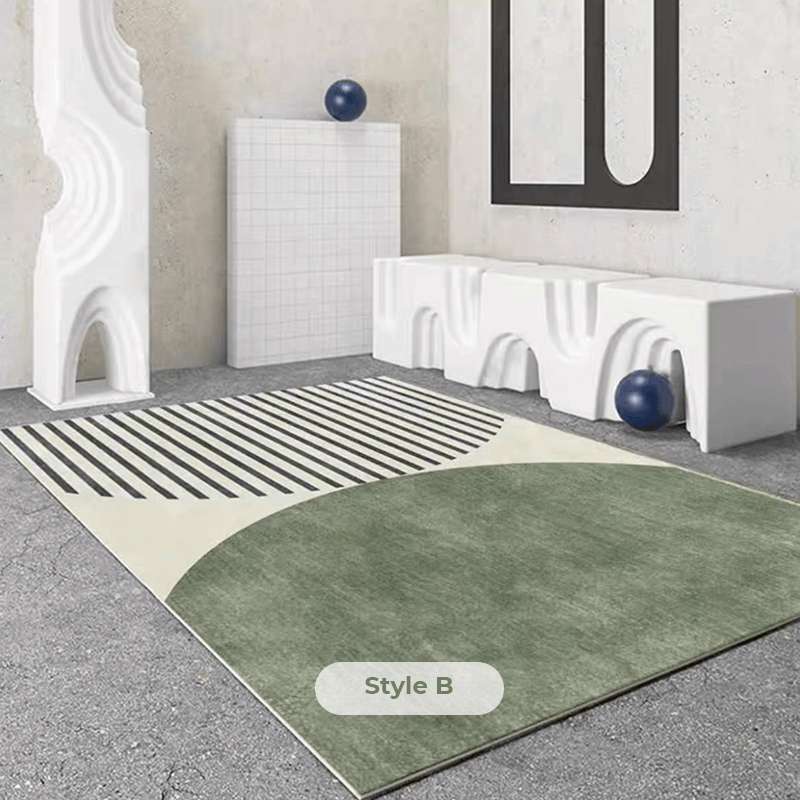 Rectangle Geometric Multipurpose Area Rug