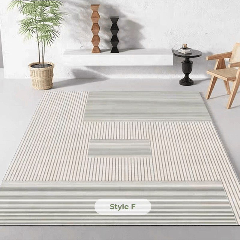 Rectangle Geometric Multipurpose Area Rug