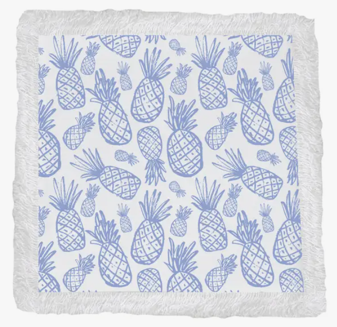 Pineapple Fringe Cocktail Napkins (Set of 4)