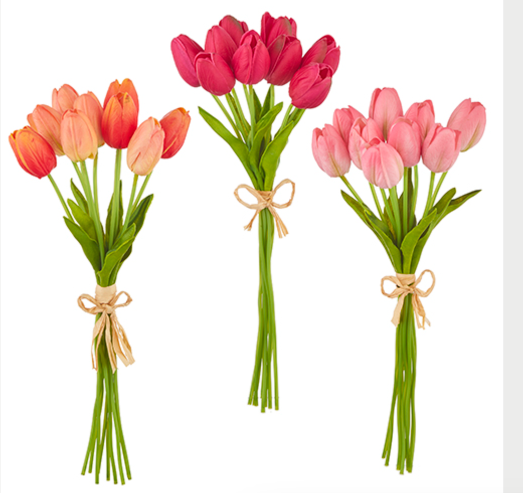 15" Real Touch Tulip Bundle. E24