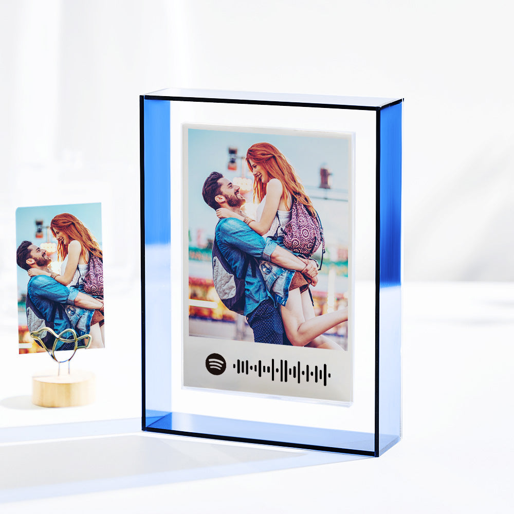Custom Scannable Spotify Code Ornaments Colored Border Acrylic Gifts