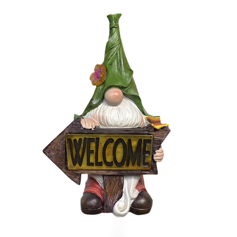 Creative Outdoor Solar Decorative Lamp Garden Crafts Resin Statue Ornaments GArden Decor