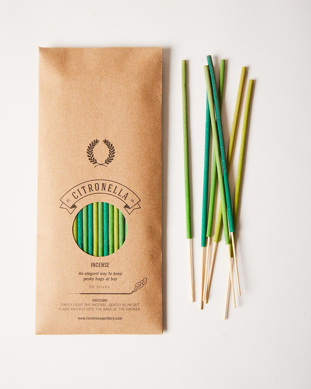studio image of citronella Artisan Incense Sticks