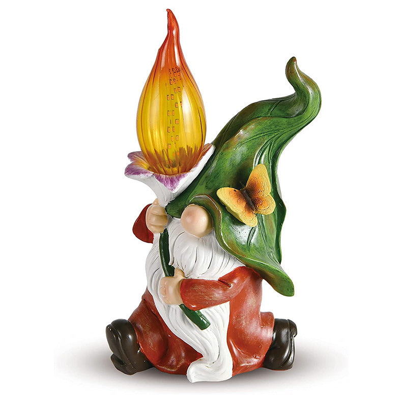 Outdoor Solar Garden Resin Ornaments For Garden