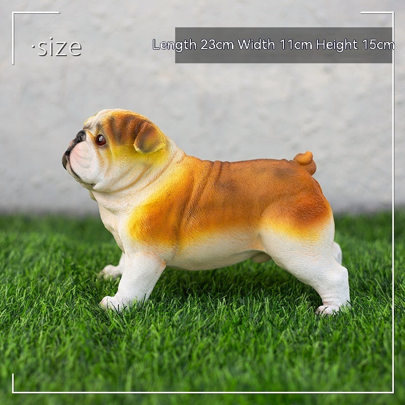 Garden Simulation Shiba Dog Ornament Courtyard Garden Decor