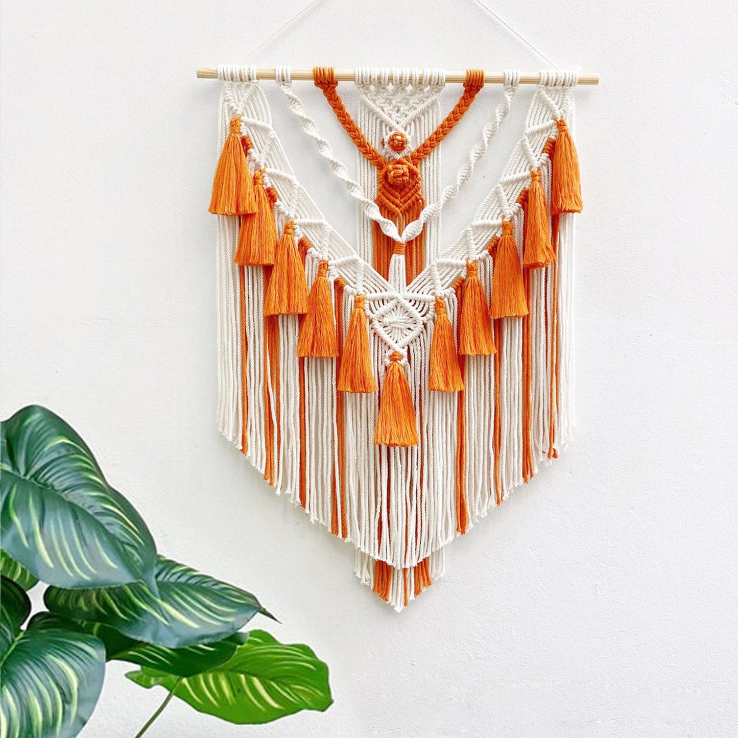 Nordic Bohemian Tassels Hand-woven Tapestry Saor Style