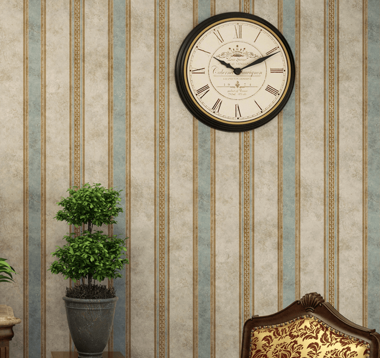 Vintage Vertical Stripes Wallpaper Mural