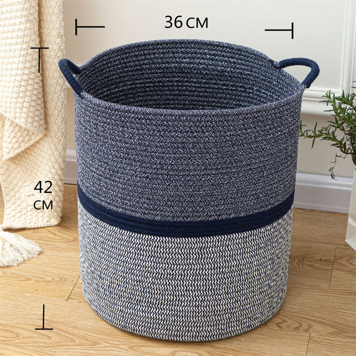 Cotton Dirty Clothes Storage Basket