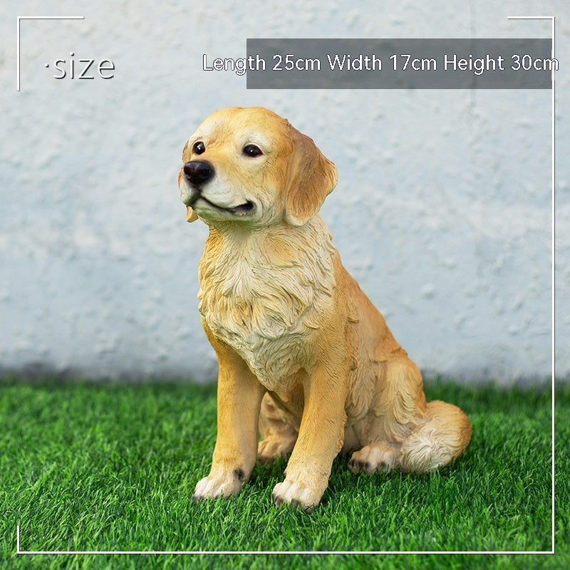 Garden Simulation Shiba Dog Ornament Courtyard Garden Decor