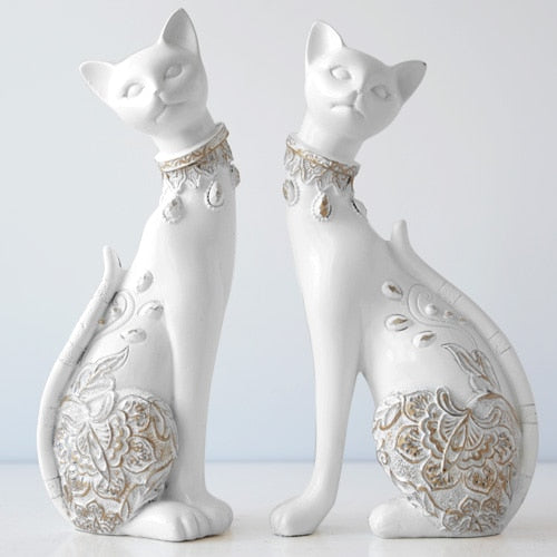 Figurine Cat Decorative Resin statue