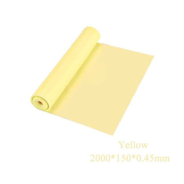 Yoga Pilates Stretch Resistance Band Exercise Fitness Training Elastic Rubber 150cm