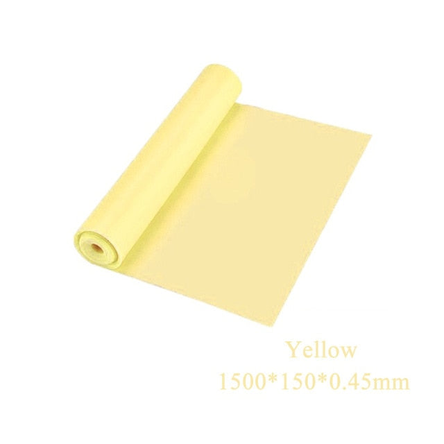 Yoga Pilates Stretch Resistance Band Exercise Fitness Training Elastic Rubber 150cm