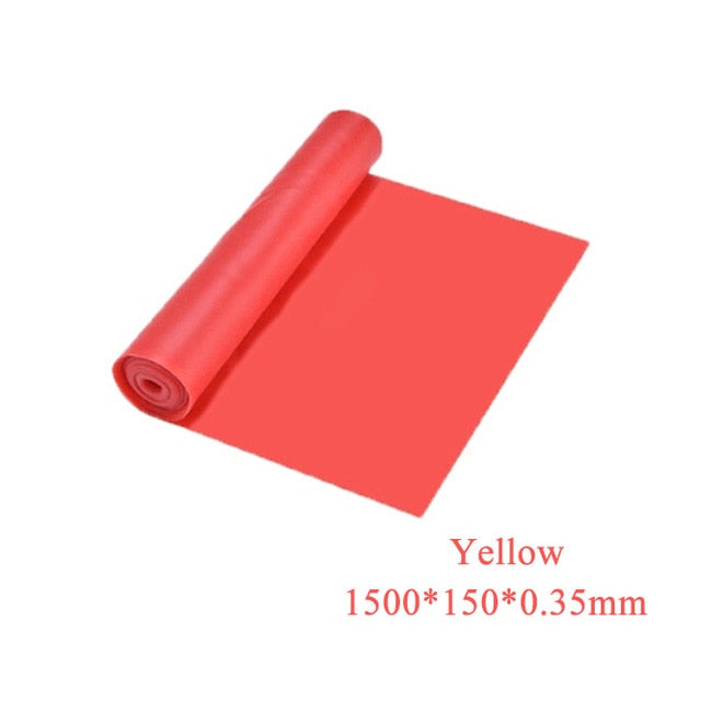 Yoga Pilates Stretch Resistance Band Exercise Fitness Training Elastic Rubber 150cm