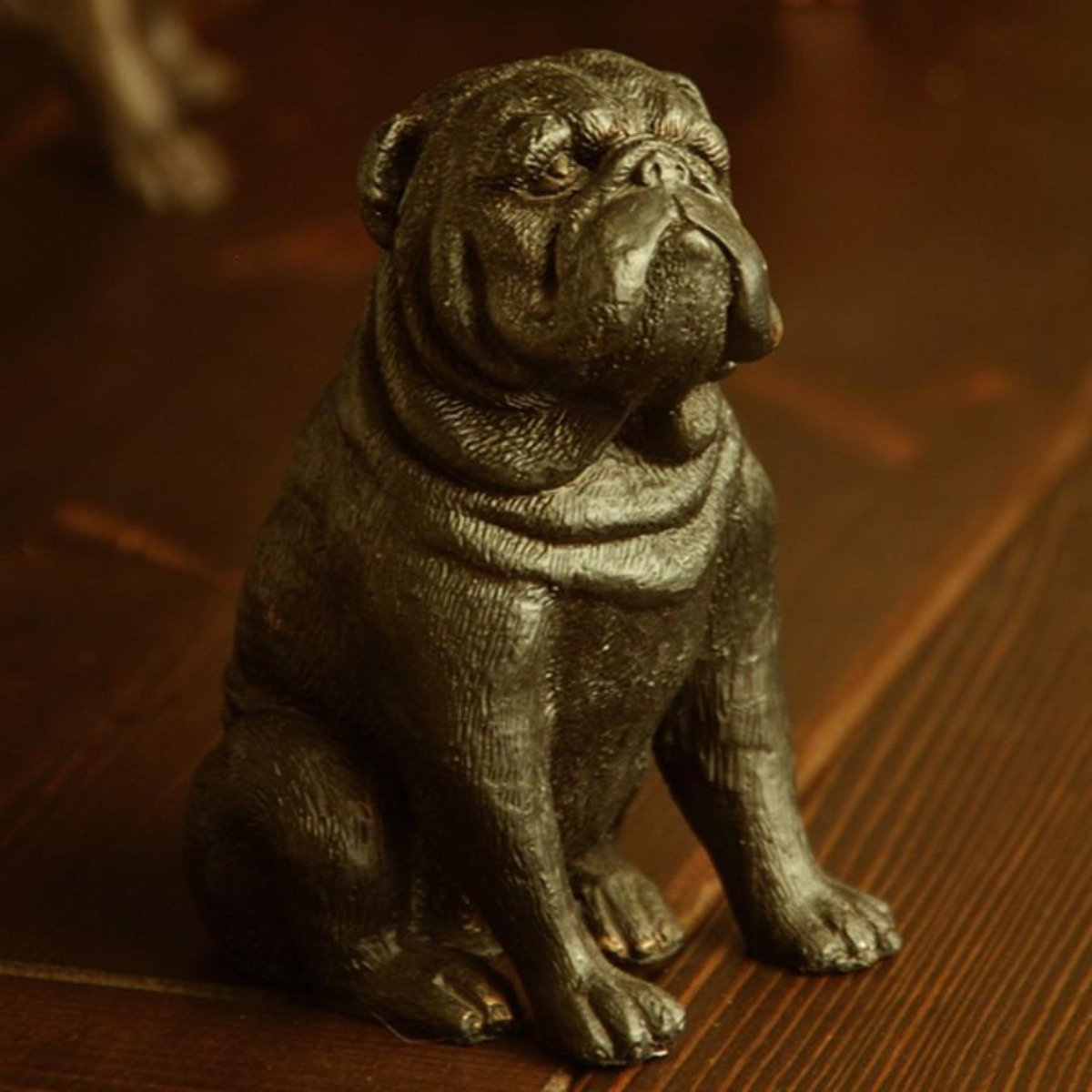 Stern Bulldog Statue