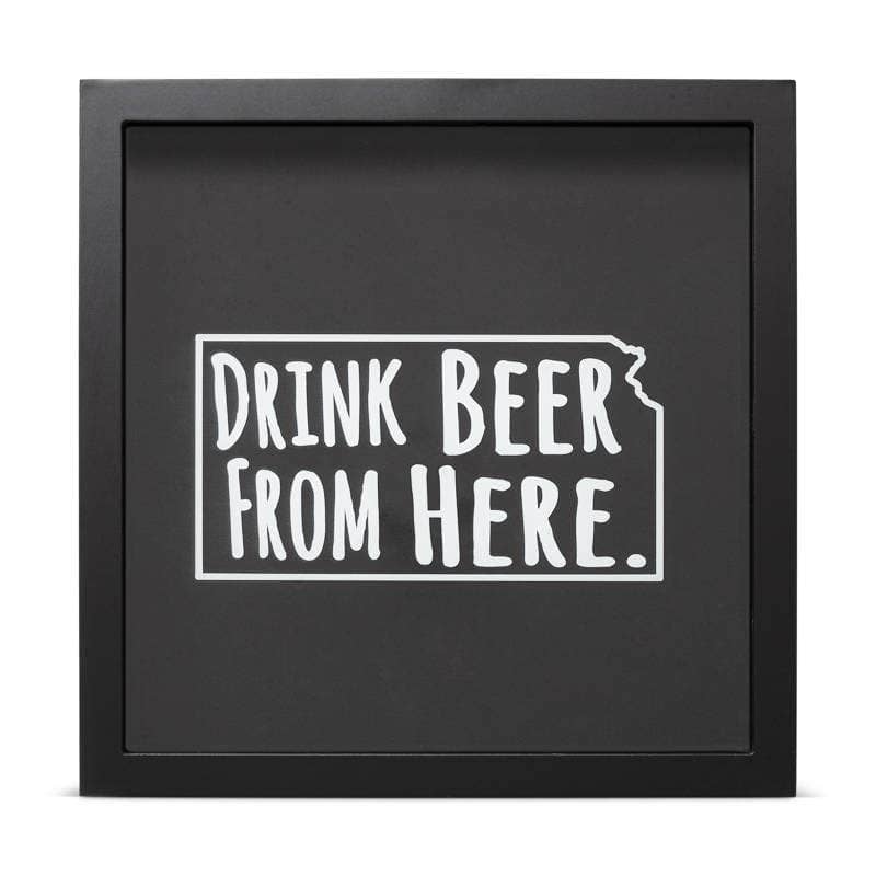 Torched Drink Beer From Here Shadow Box